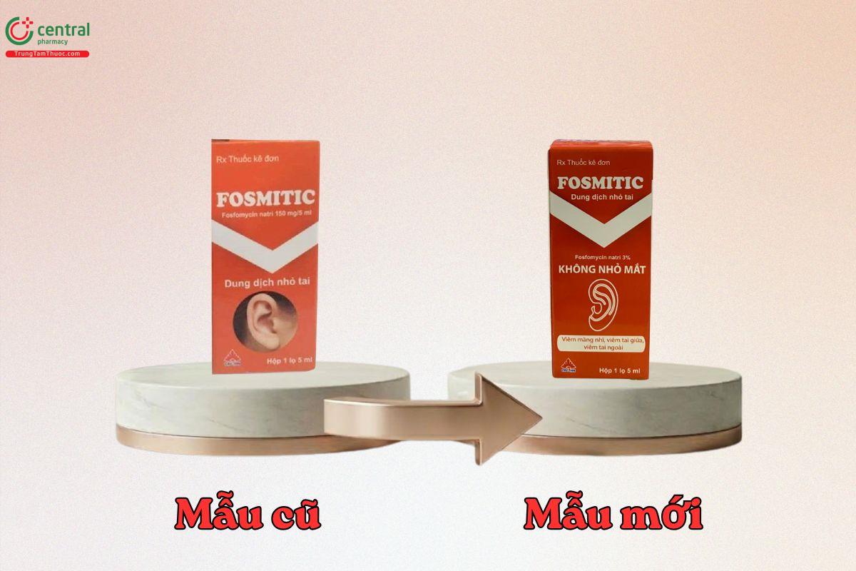 Thông báo thay đổi bao bì sản phẩm Fosmitic 5ml