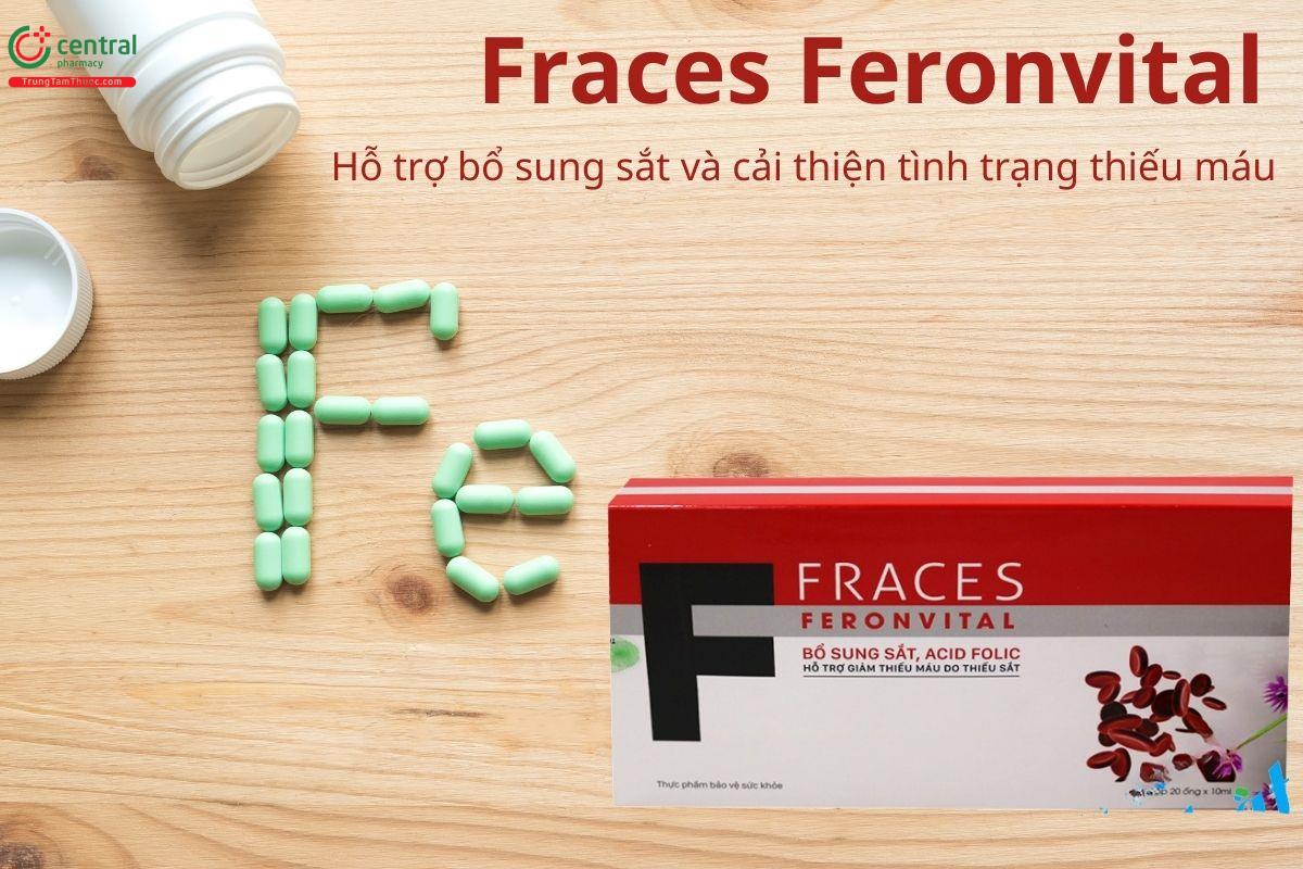  Fraces Feronvital hỗ trợ bổ sung sắt, cải thiện thiếu máu