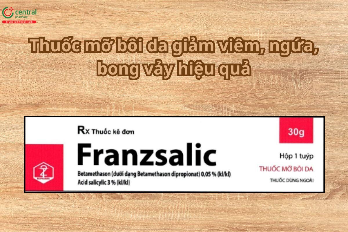 Thuốc mỡ Franzsalic bôi da giảm viêm, ngứa, bong vảy hiệu quả