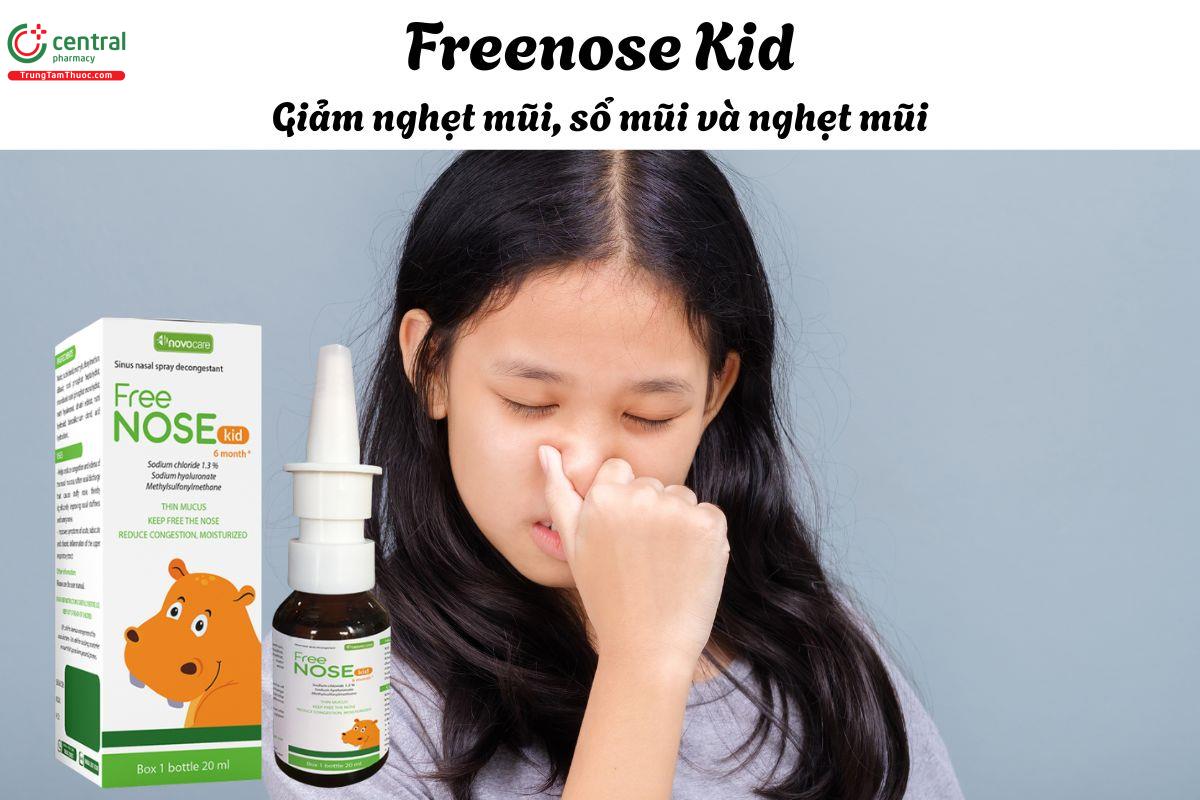 Freenose Kid - Giúp làm giảm sưng, tấy đỏ niêm mạc mũi