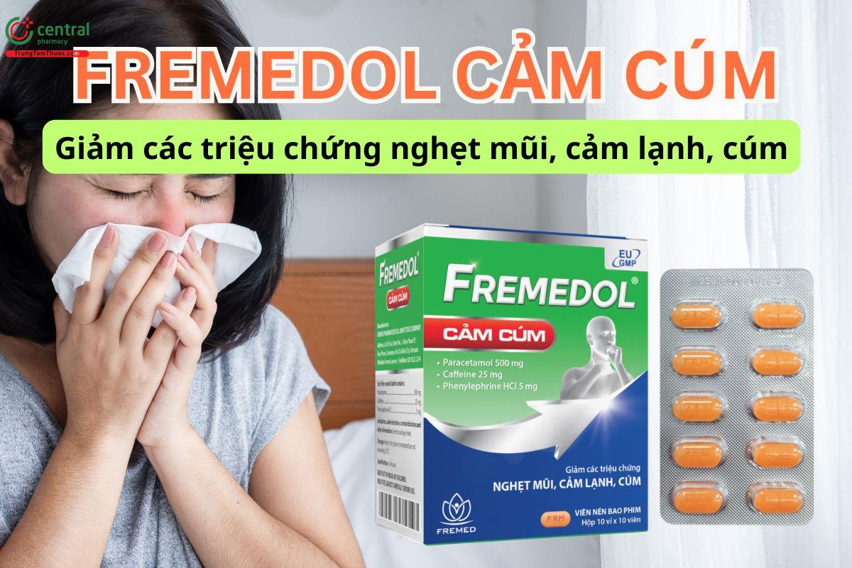 Fremedol Cảm Cúm giúp làm giảm triệu chứng nghẹt mũi do cúm, cảm lạnh
