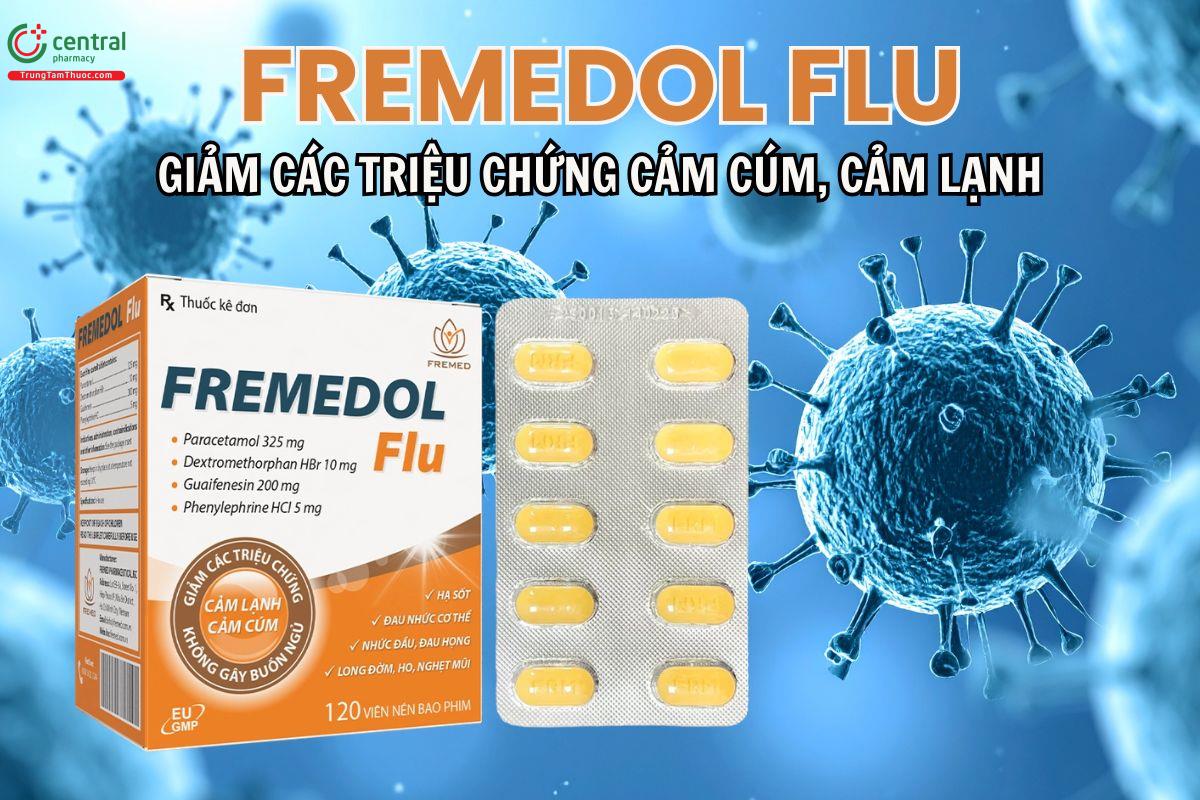 Fremedol Flu giúp giảm các triệu chứng của cảm cúm, cảm lạnh