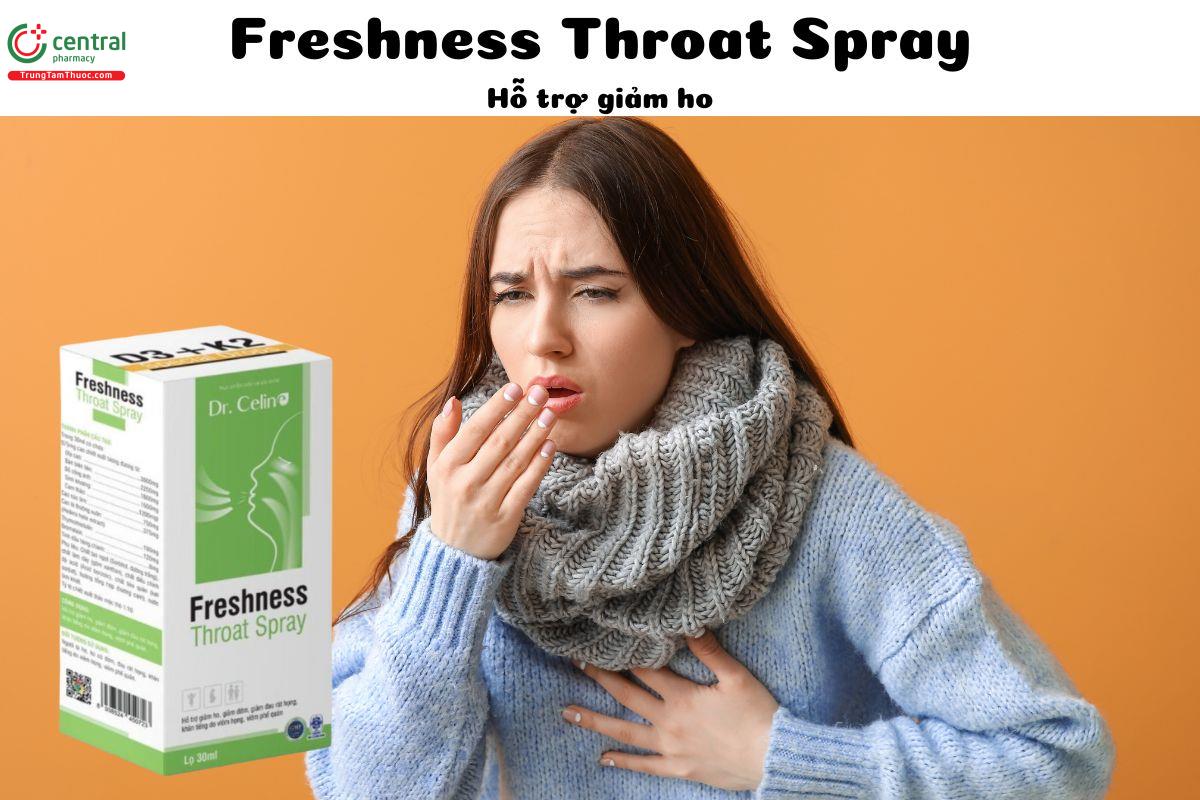  Freshness Throat Spray - Làm dịu cổ họng, hỗ trợ làm giảm cơn ho