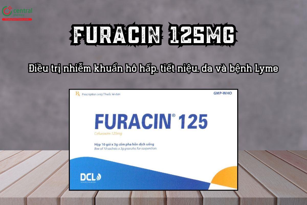 Thuốc Furacin 125mg điều trị nhiễm khuẩn hô hấp, tiết niệu, da 