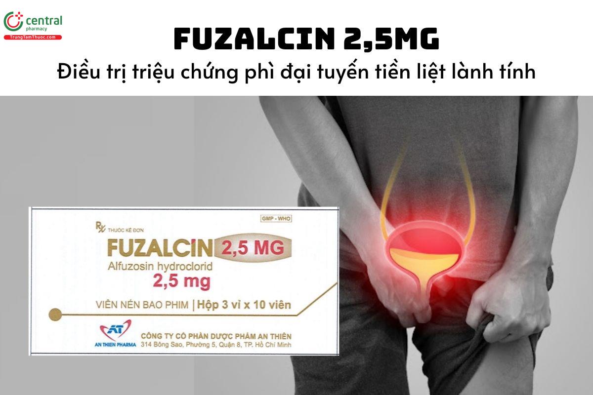 Thuốc Fuzalcin 2,5mg - Điều trị triệu chứng phì đại tuyến tiền liệt lành tính