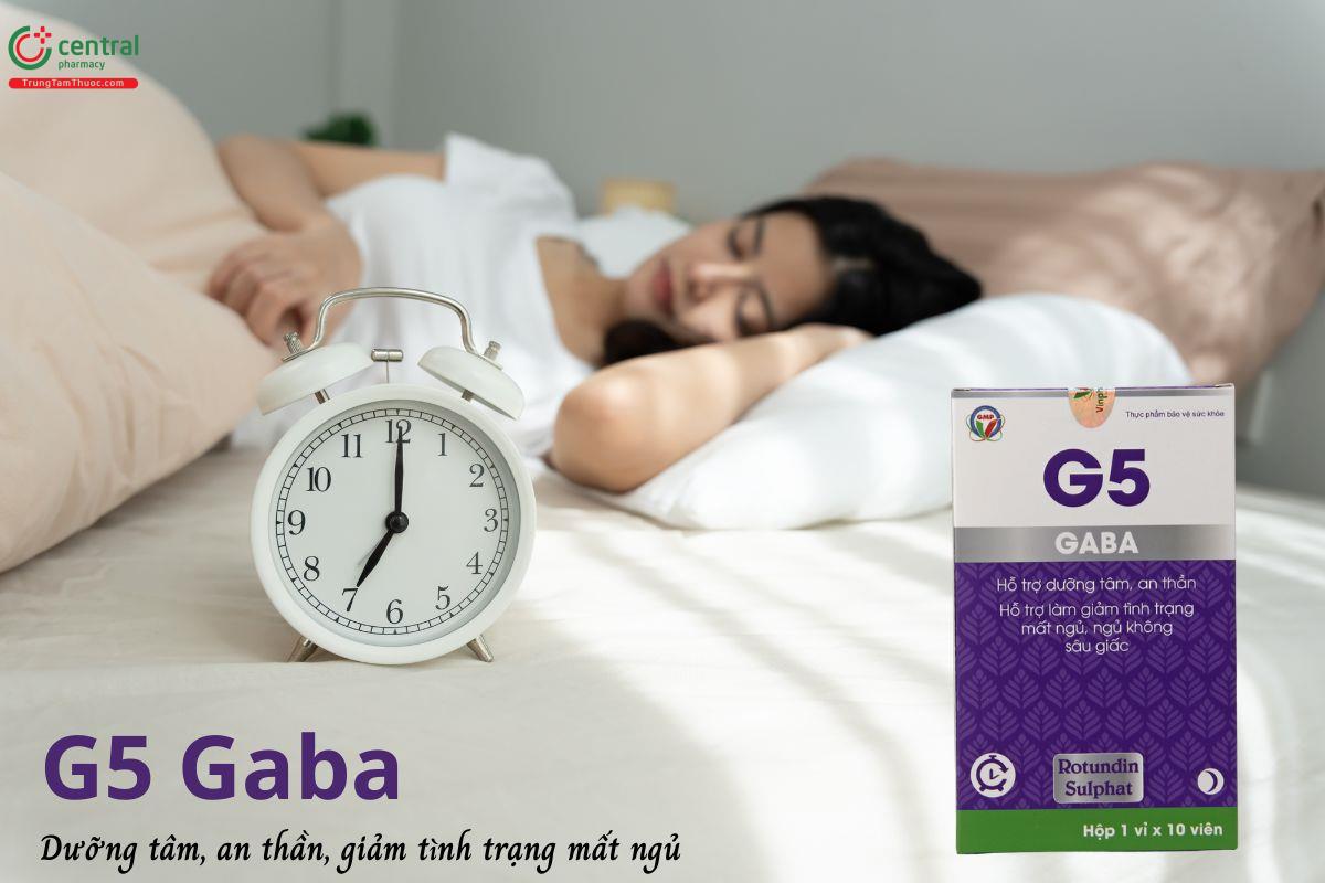 Viên uống G5 Gaba- Hỗ dưỡng tâm, an thần, thúc đẩy giấc ngủ