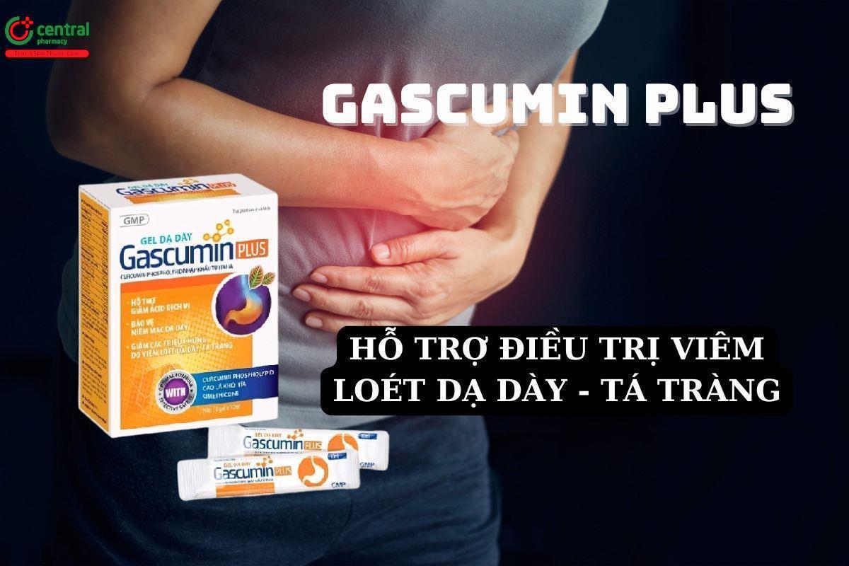 Gel dạ dày Gascumin Plus hỗ trợ điều trị viêm loét dạ dày