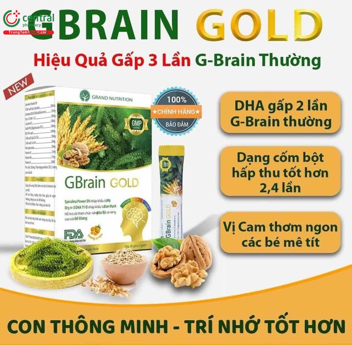 GBrain Gold giúp tăng cường miễn dịch