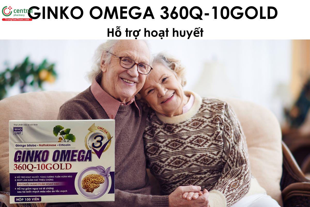 Thuốc GINKO OMEGA 360Q-10GOLD - Giúp hoạt huyết, tăng cường tuần hoàn