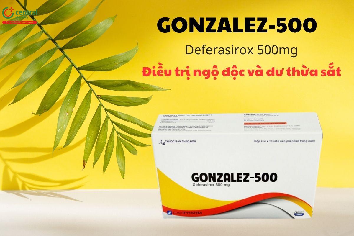 Chỉ định của thuốc Gonzalez-500mg