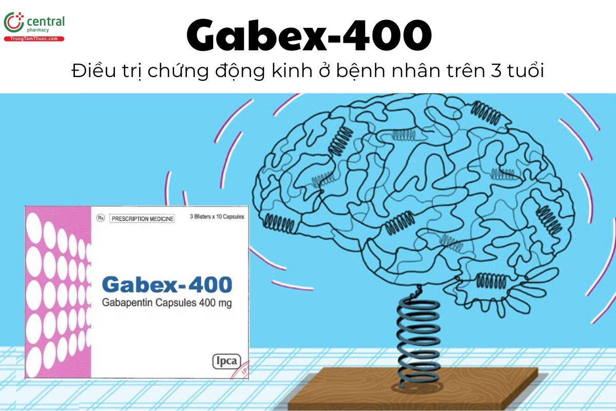 Thuốc Gabex-400 - Điều trị chứng động kinh ở bệnh nhân trên 3 tuổi