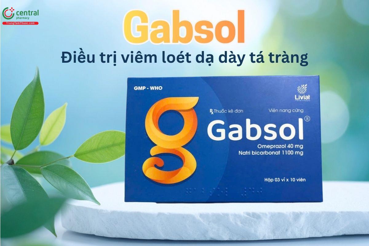 Gabsol điều trị viêm loét dạ dày, tá tràng