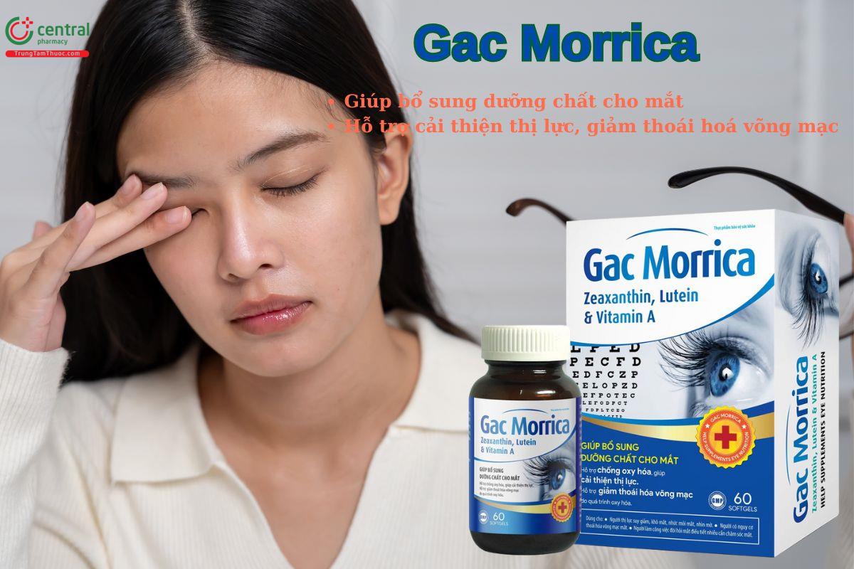 Viên uống Gac Morrica giúp tăng cường thị lực, bảo vệ mắt,..