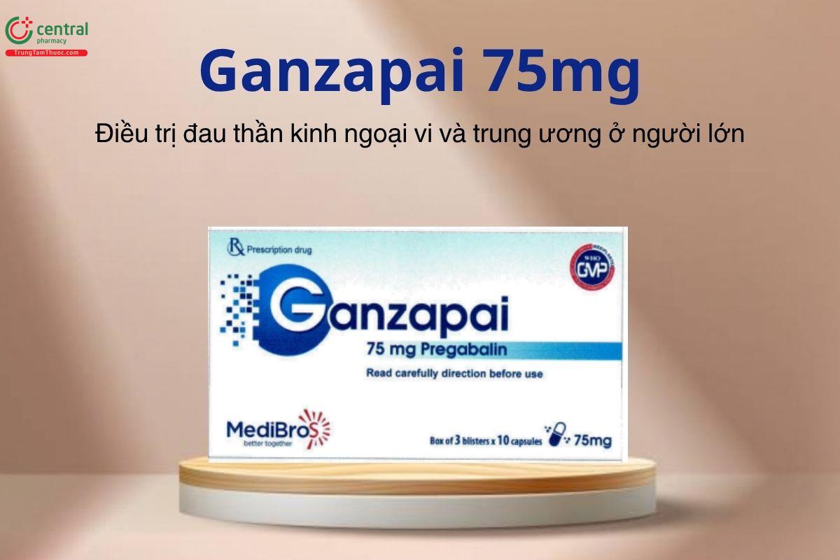 Thuốc Ganzapai 75mg - Điều trị đau thần kinh ngoại vi và trung ương ở người lớn
