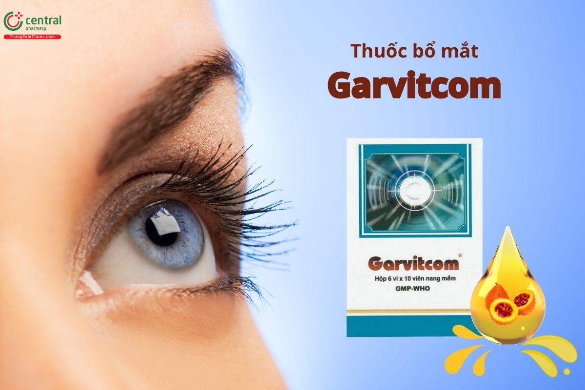 Thuốc Garvitcom hỗ trợ điều trị các vấn đề về mắt như nhức mỏi mắt, viêm giác mạc và đau nhức mắt