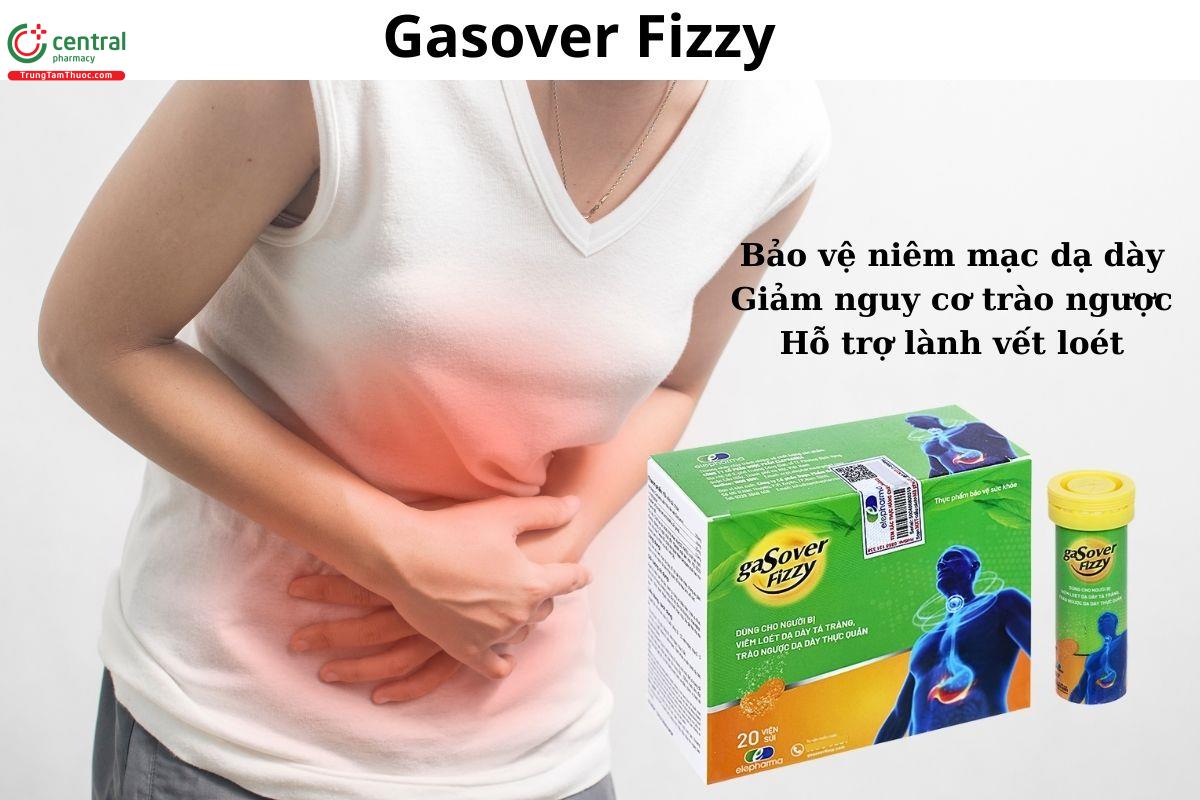 Viên sủi Gasover Fizzy bảo vệ niêm mạc dạ dày, giảm trào ngược