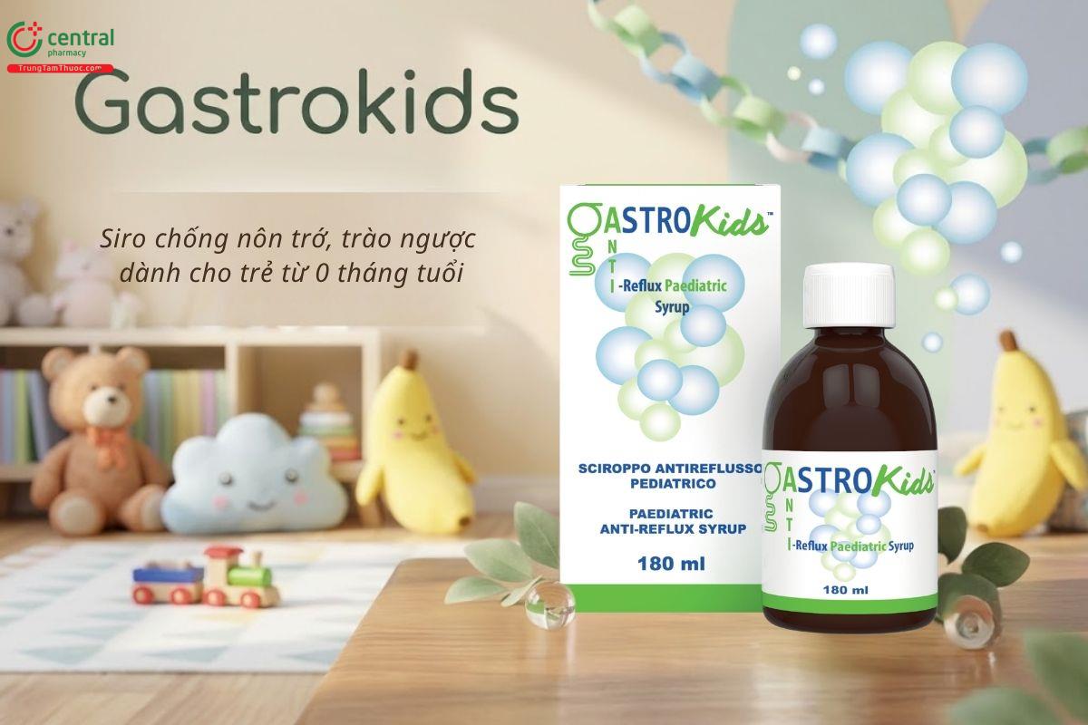 Siro Gastrokids chống trào ngược, ợ hơi, đầy bụng, nôn trớ sữa ở trẻ sơ sinh và trẻ nhỏ
