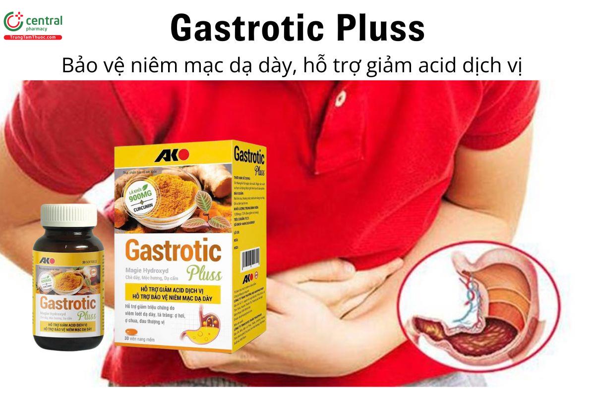 Gastrotic Pluss - Bảo vệ niêm mạc dạ dày, hỗ trợ giảm acid dịch vị