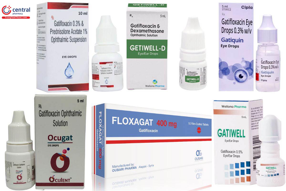 Các thuốc chứa Gatifloxacin