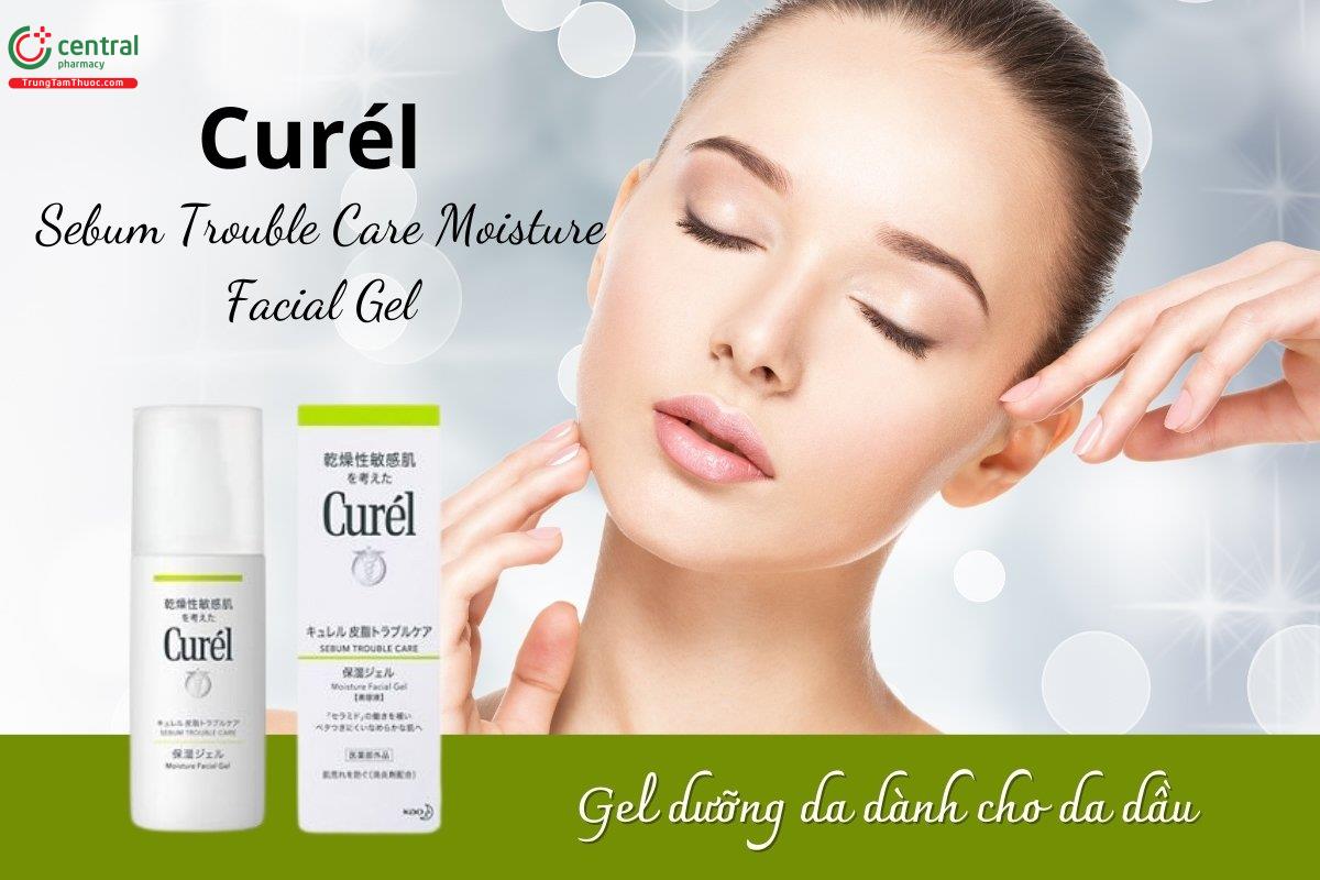 Curél gel dưỡng ẩm dành cho da dầu Sebum Trouble Care Moisture Facial Gel giúp cung cấp độ ẩm sâu vào lớp biểu bì