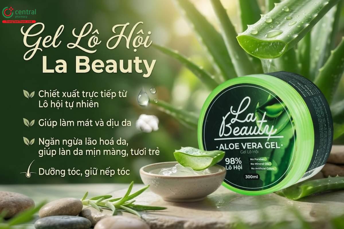 Gel Lô Hội La Beauty giúp dưỡng ẩm, làm dịu da, làm chậm quá trình lão hoá