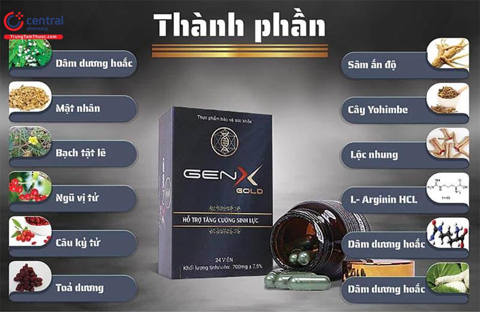 Thành phần chính trong Gen X Gold.