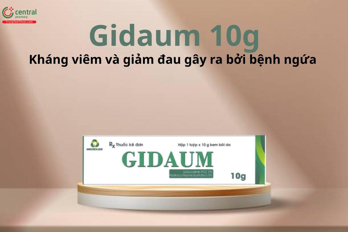Thuốc Gidaum 10g - Kháng viêm và giảm đau gây ra bởi bệnh ngứa