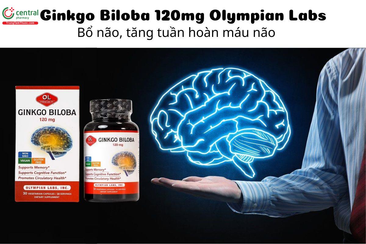 Ginkgo Biloba 120mg Olympian Labs - Bổ não, tăng tuần hoàn máu não