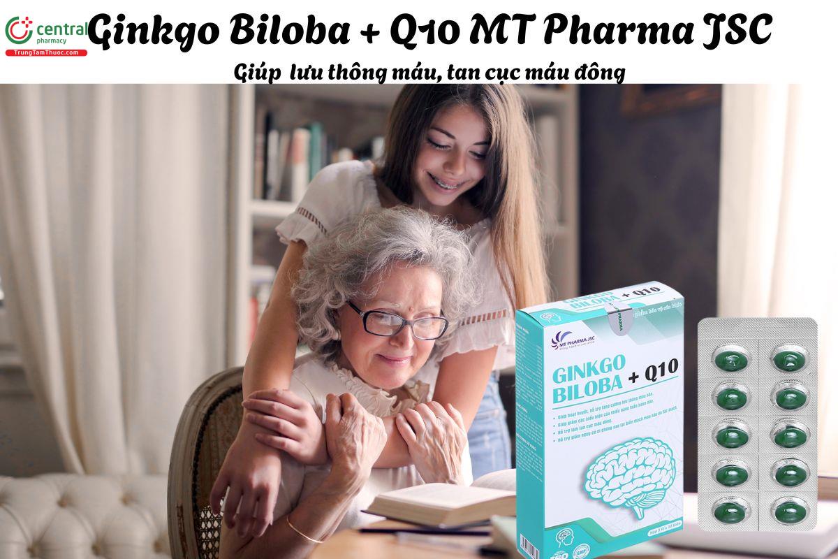 Ginkgo Biloba + Q10 MT Pharma JSC (30 viên) - Giúp lưu thông máu