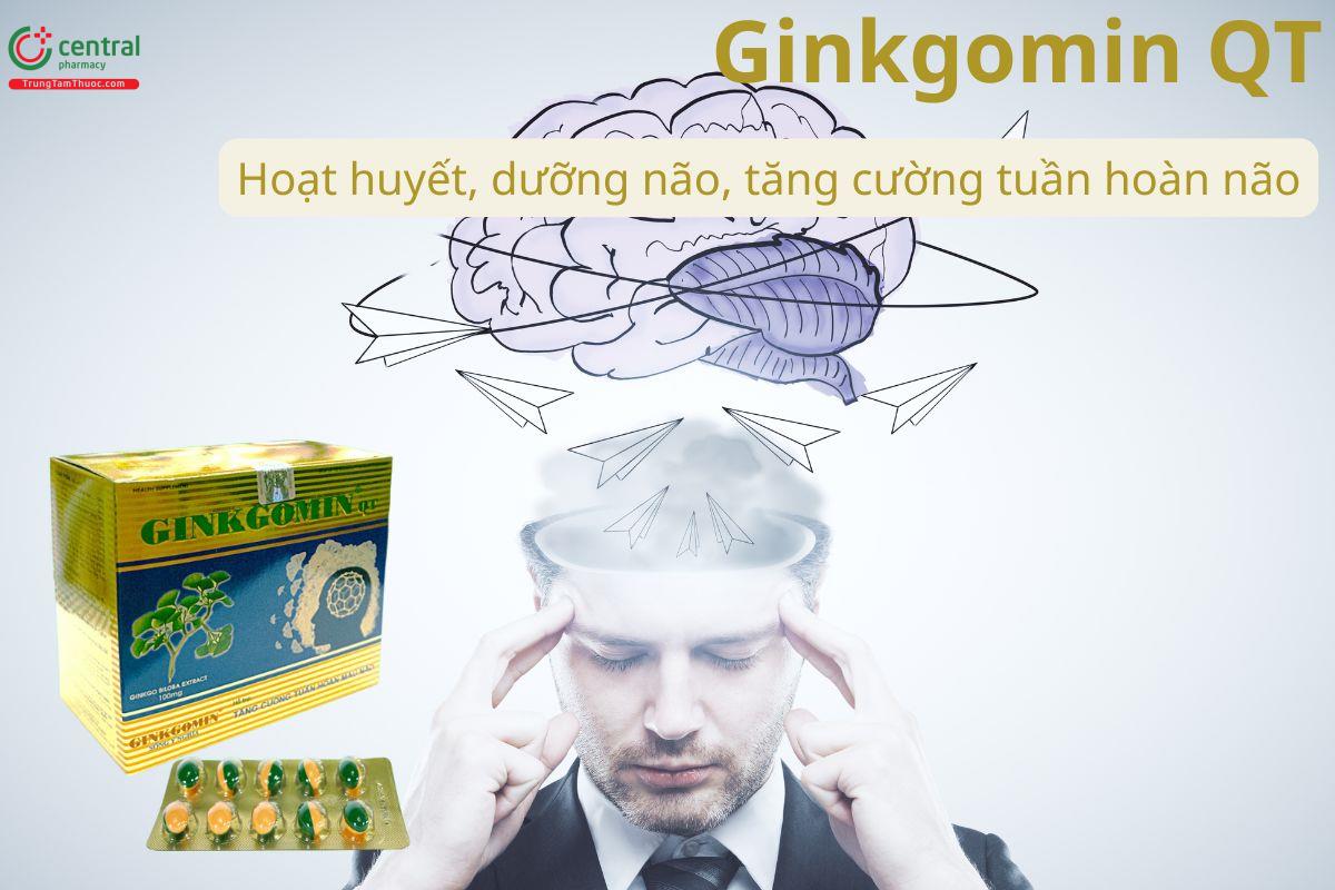Thuốc Ginkgomin QT hoạt huyết, dưỡng não, tăng cường tuần hoàn não