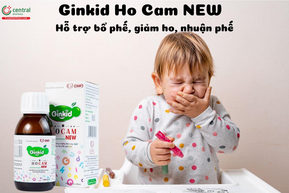 Ginkid Ho Cam NEW - Giúp  giảm các triệu chứng ho, cảm lạnh