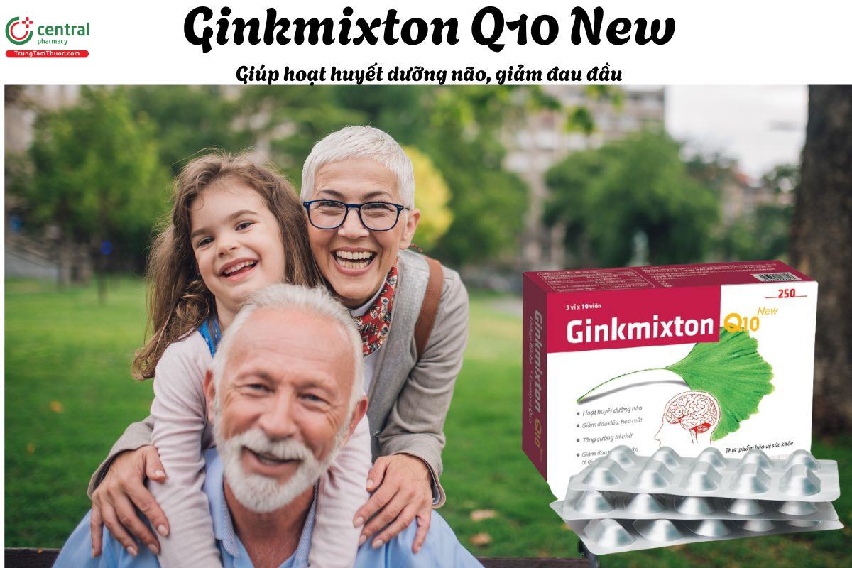 Ginkmixton Q10 New - Giúp tăng cường lưu thông máu lên não