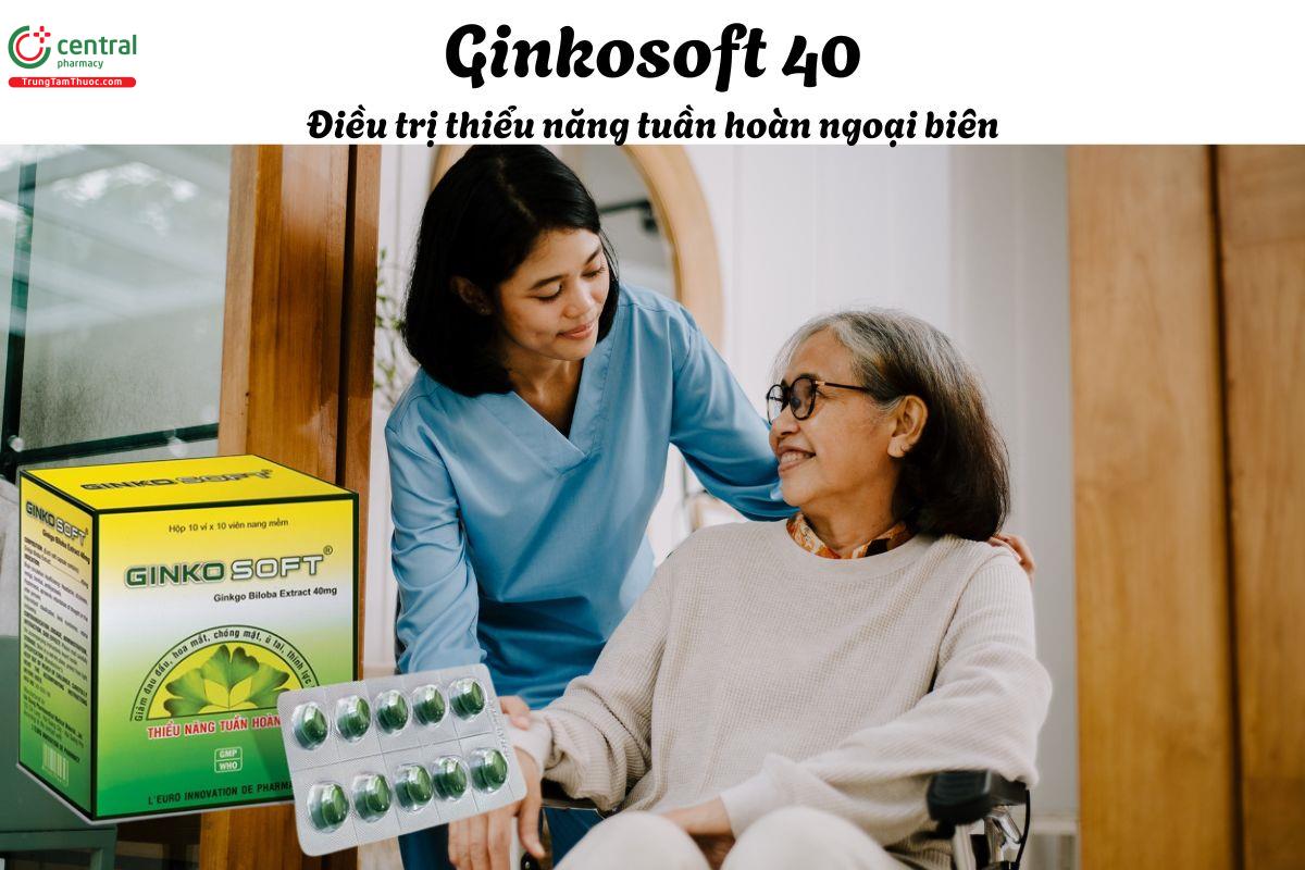 Thuốc Ginkosoft 40 - Điều trị suy giảm trí nhớ, giảm khả năng tập trung