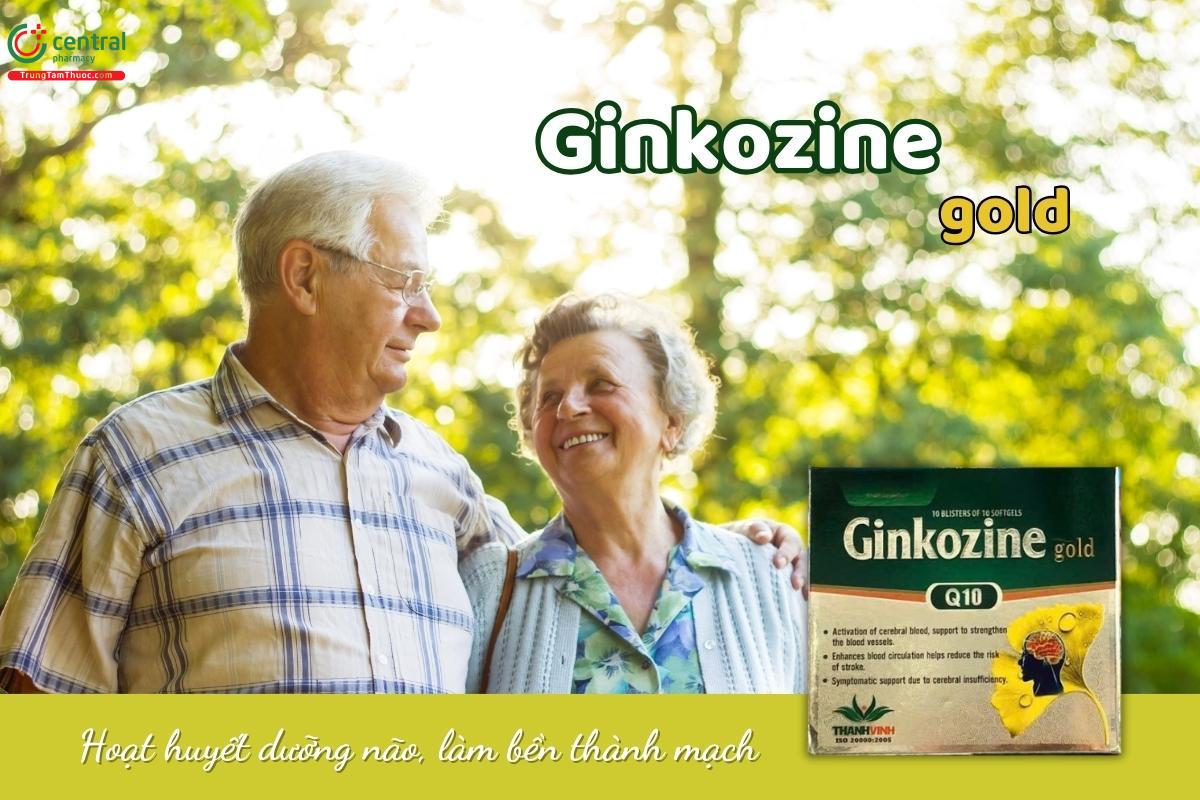 Ginkozine Gold hỗ trợ tăng cường tuần hoàn máu não, giúp duy trì độ bền của thành mạch, thúc đẩy lưu thông máu