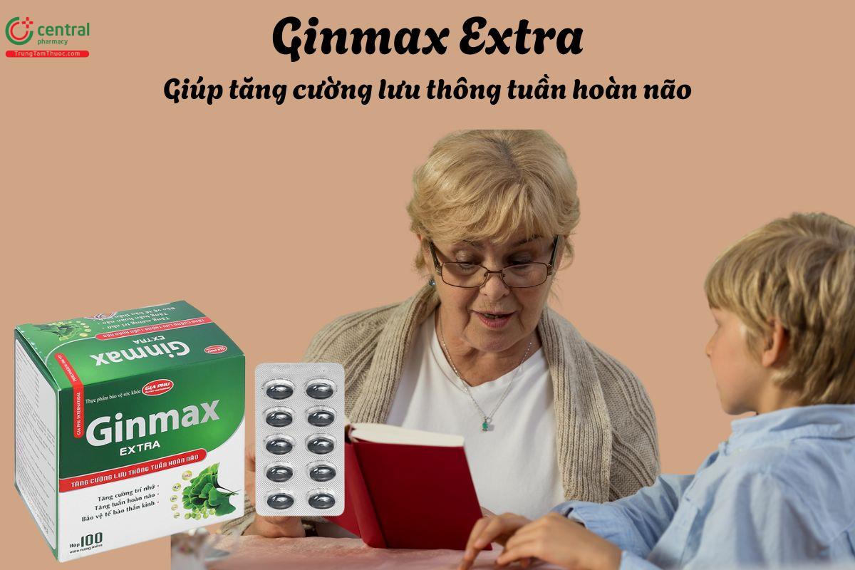 Ginmax Extra - Giúp tăng cường lưu thông máu lên não, cải thiện trí nhớ