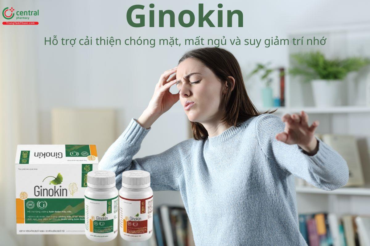 Ginokin hỗ trợ cải thiện chóng mặt, mất ngủ và suy giảm trí nhớ