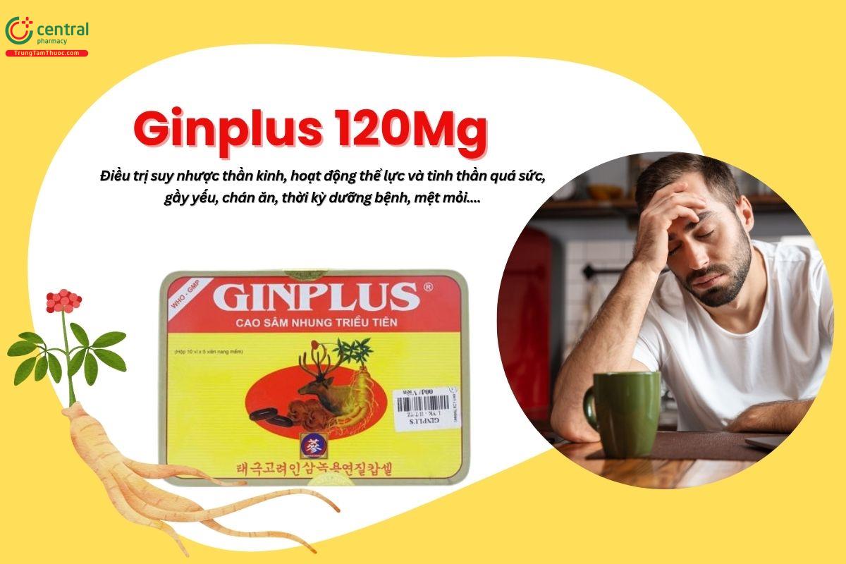 Thuốc Ginplus 120Mg Phil điều trị suy nhược thần kinh, mệt mỏi