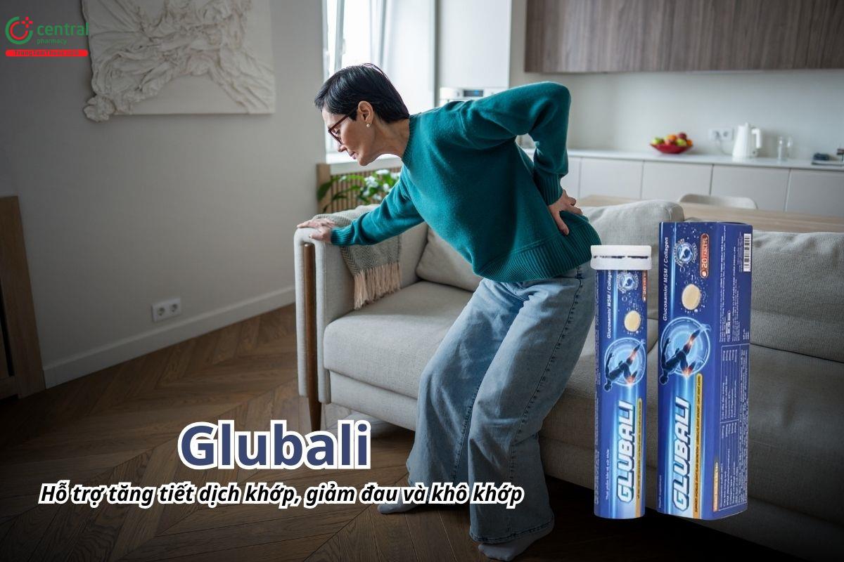 Glubali hỗ trợ tăng tiết dịch khớp, giảm đau và khô khớp
