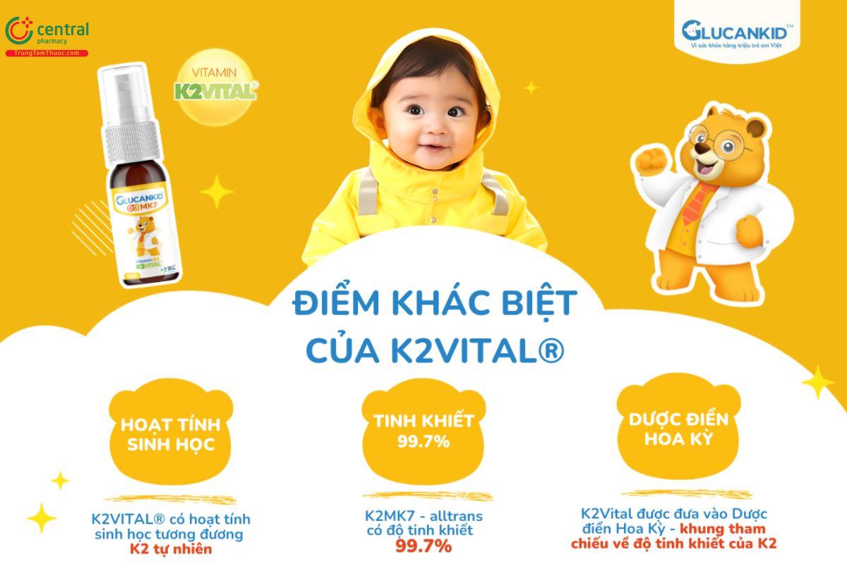 Glucankid D3MK7 xịt bổ sung vitamin cho trẻ nhỏ