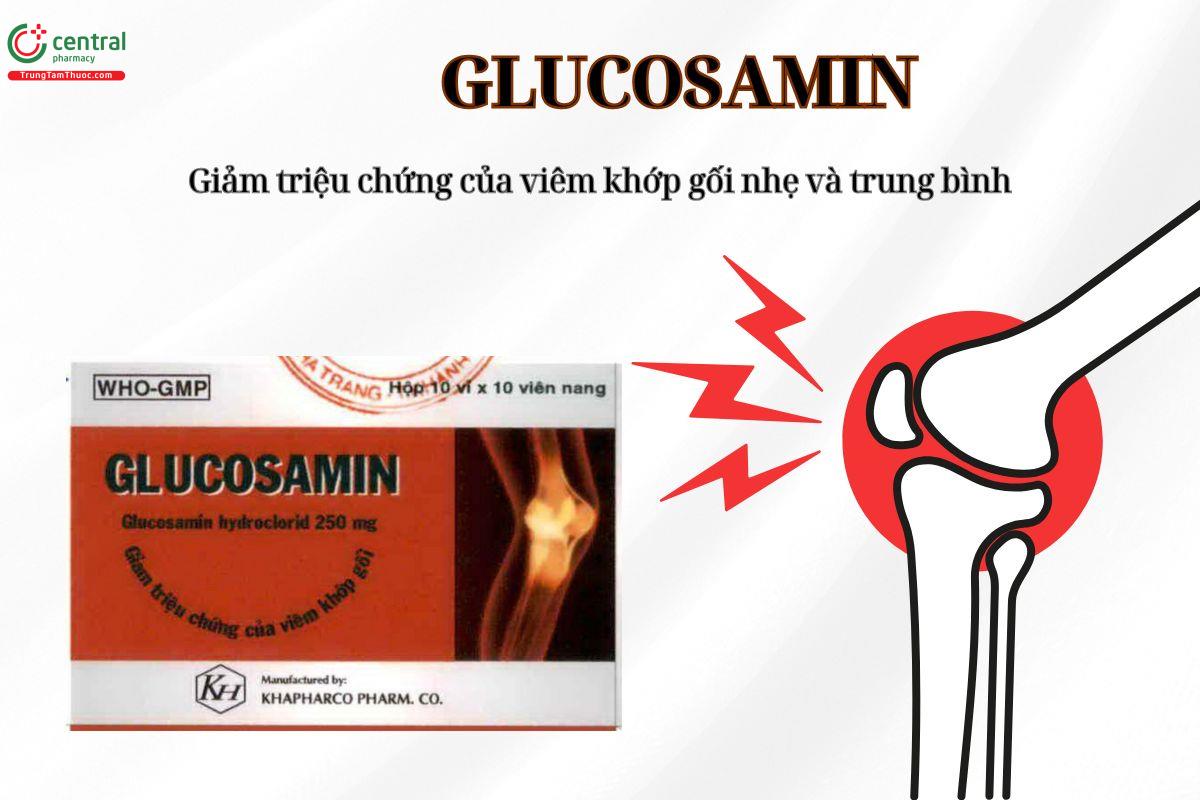Glucosamin 250mg Khapharco - Thuốc giảm các triệu chứng của đau khớp gối