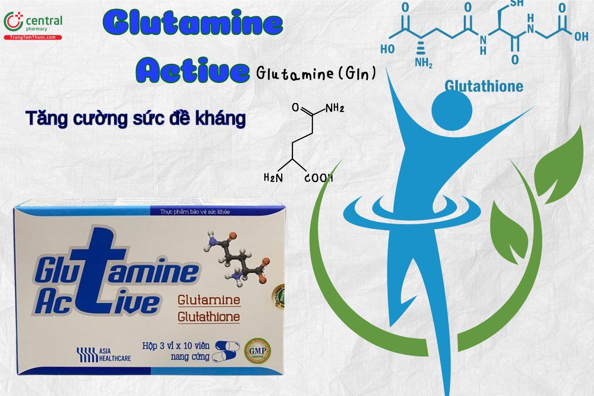 Viên uống Glutamine Active giúp tăng sức đề kháng cho cơ thể