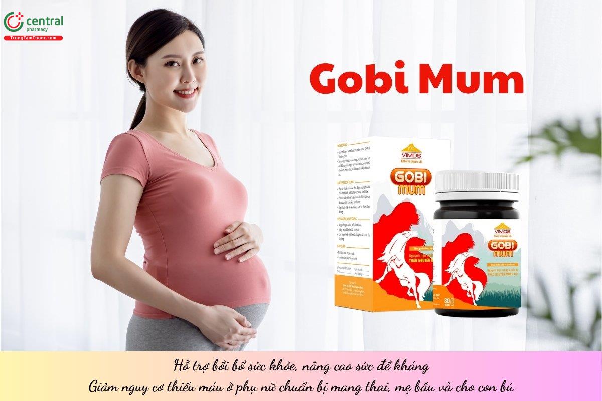 Gobi Mum hỗ trợ bồi bổ sức khỏe, tăng đề kháng, giảm nguy cơ thiếu máu