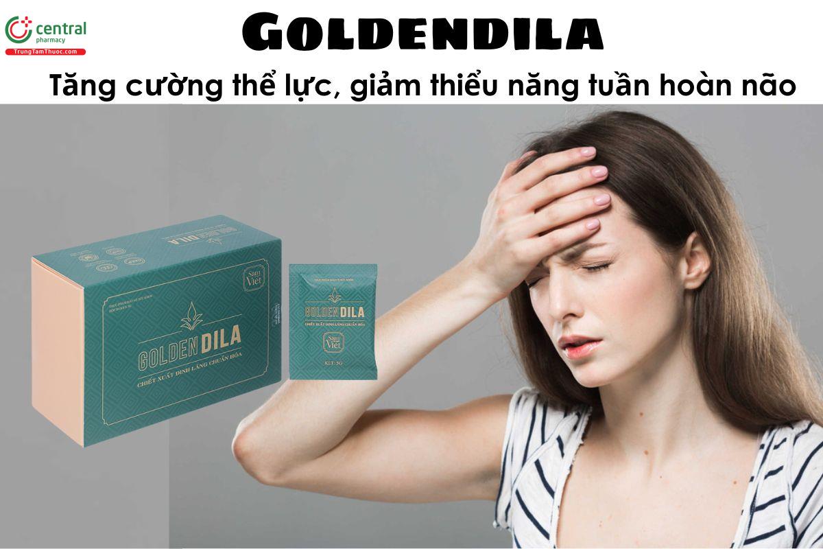 Goldendila - Tăng cường thể lực, giảm thiểu năng tuần hoàn não