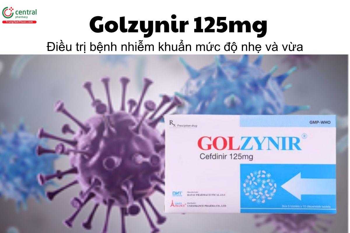 Thuốc Golzynir 125mg - Điều trị bệnh nhiễm khuẩn mức độ nhẹ và vừa 