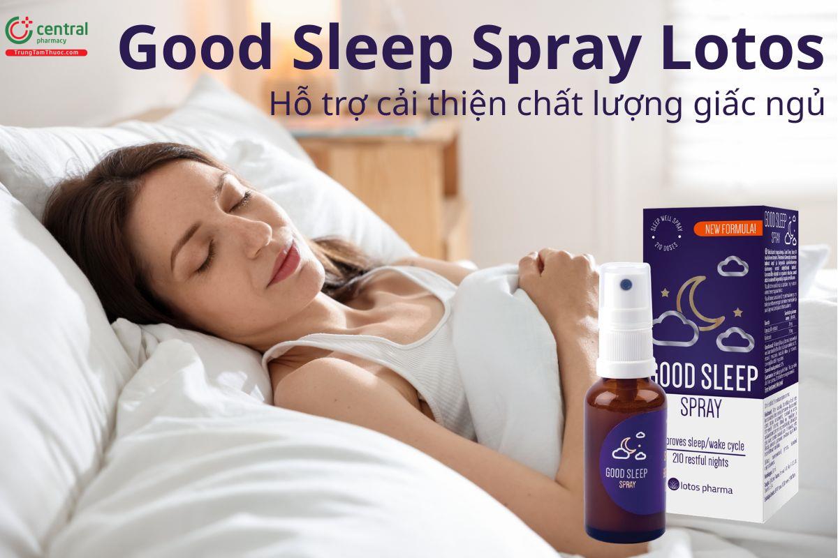 Good Sleep Spray Lotos hỗ trợ cải thiện chất lượng giấc ngủ