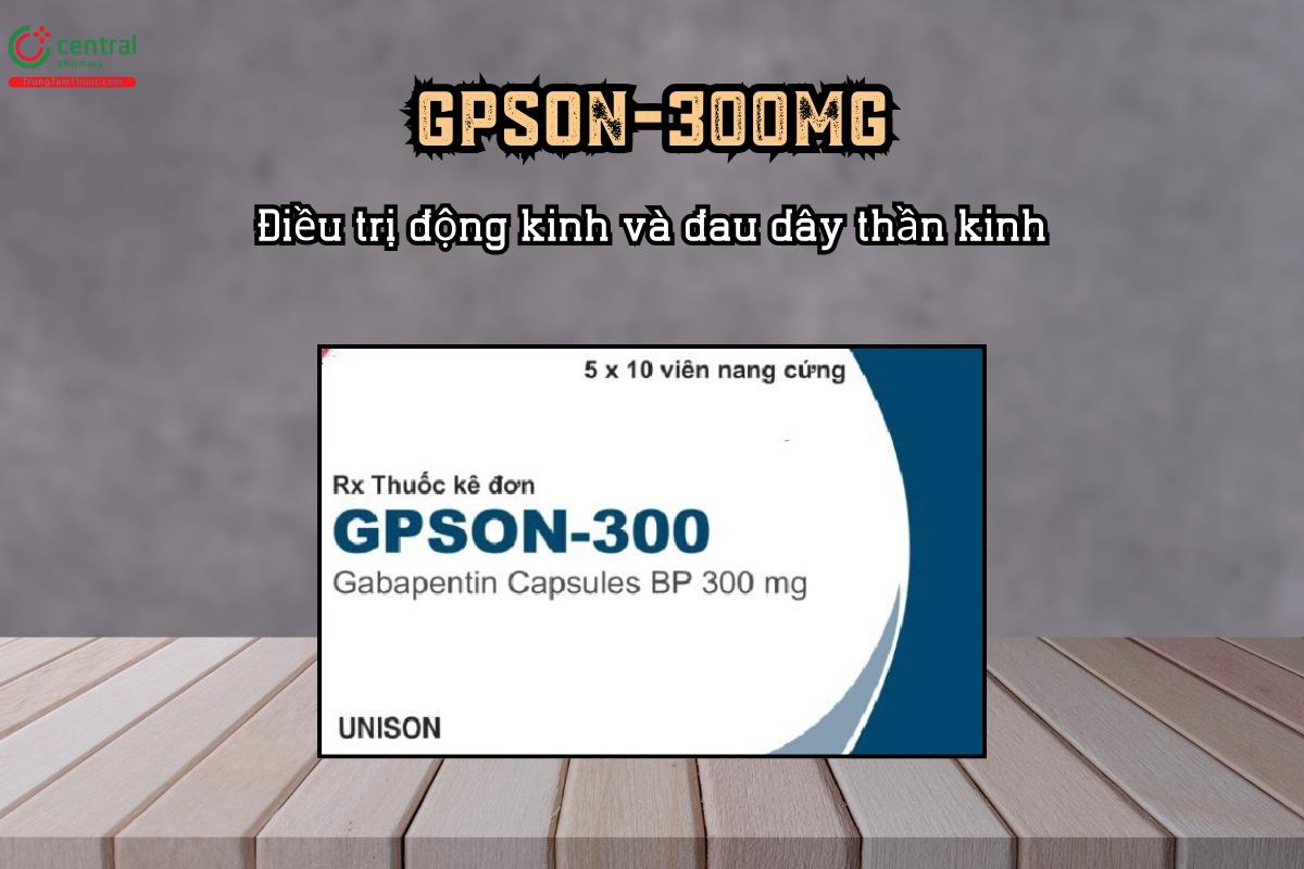 Thuốc Gpson-300 Điều trị động kinh và đau dây thần kinh