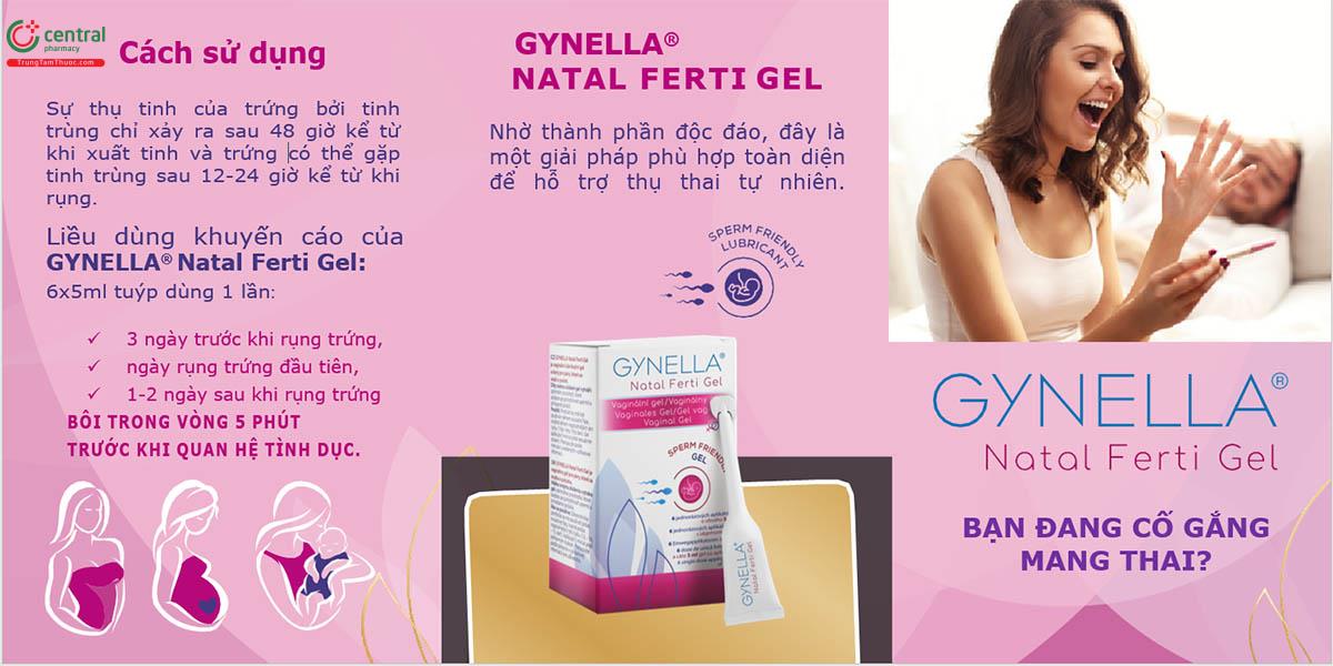 Cách sử dụng Gynella Natal Ferti Gel