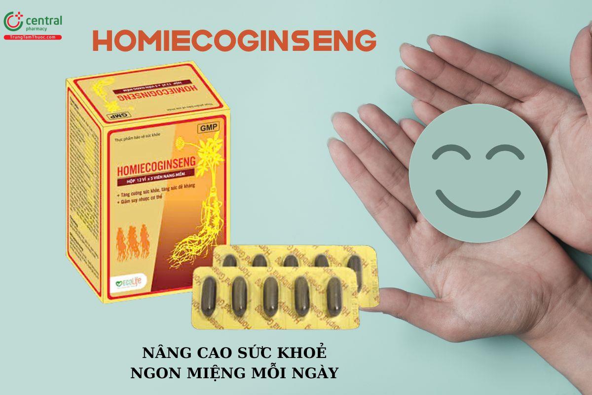 Viên uống Homiecoginseng nâng cao sức khỏe, hỗ trợ ăn ngon miệng