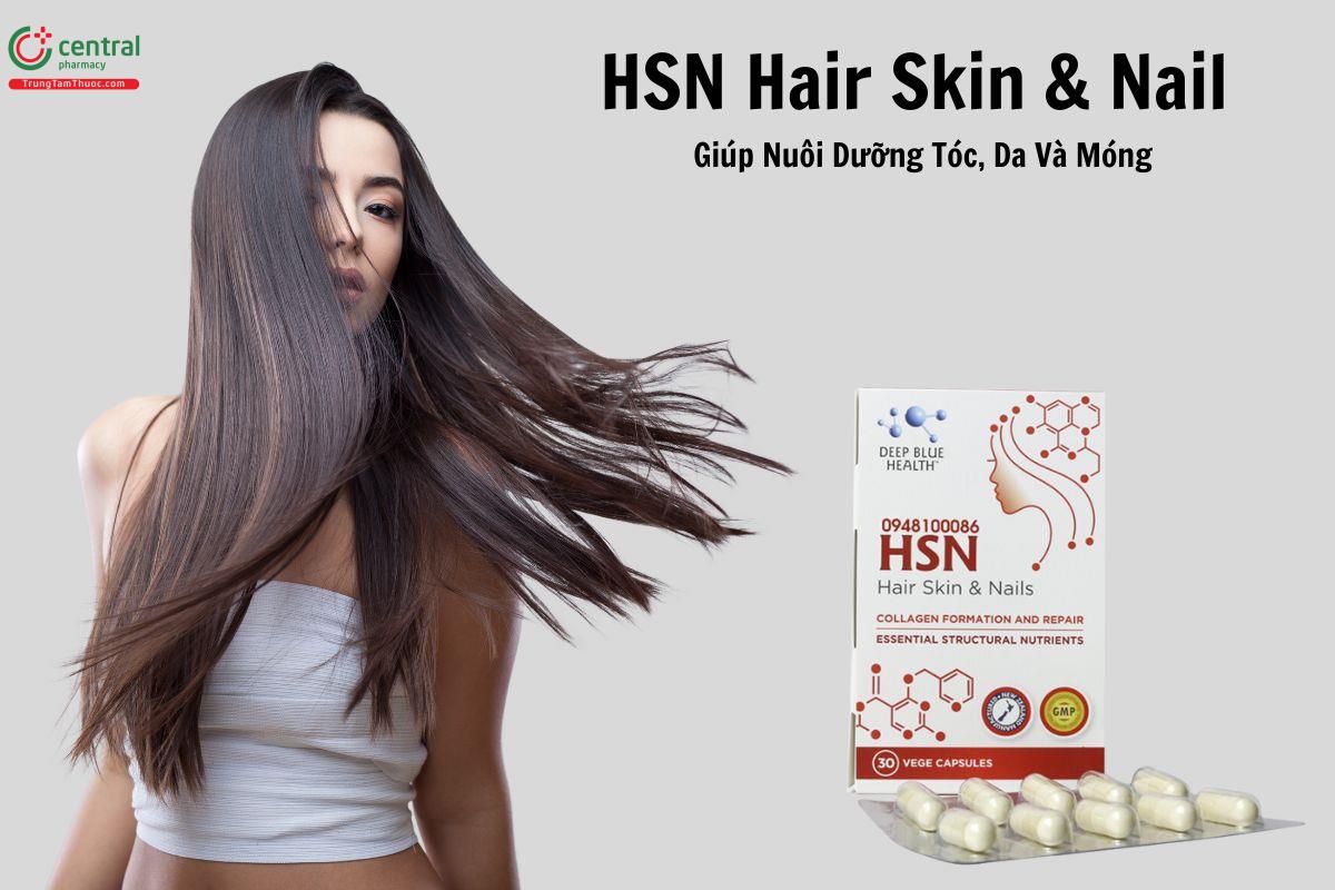 HSN Hair Skin & Nails (Vỉ) - Giúp bổ sung dưỡng chất làm đẹp da, tóc