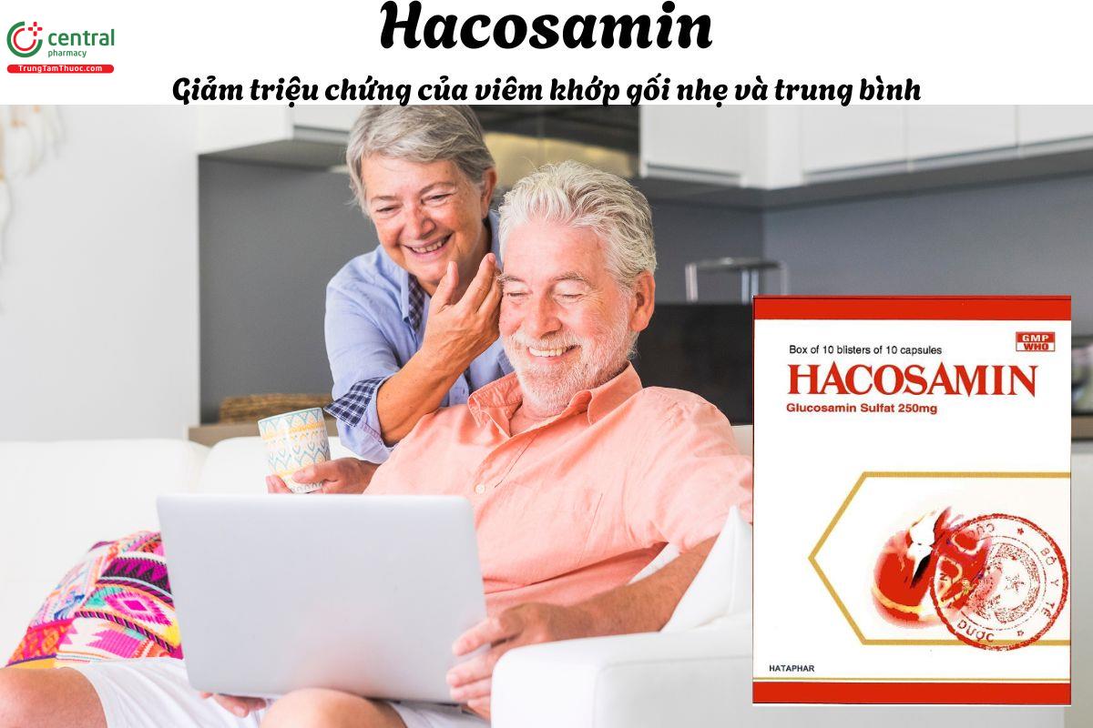 Thuốc Hacosamin - Giảm triệu chứng viêm khớp gối nhẹ đến trung bình